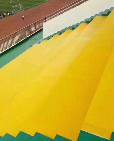 滨海球场台阶翻新修补改造